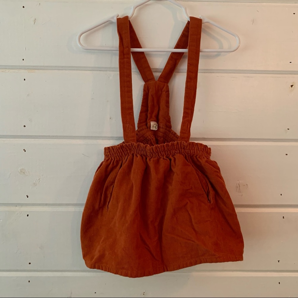 Burnt Orange Corduroy Skirt